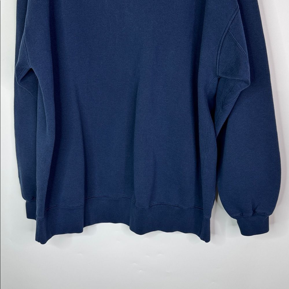 Vintage STARTER Navy Blue Pullover Sweatshirt Size XXL - Picture 6 of 10